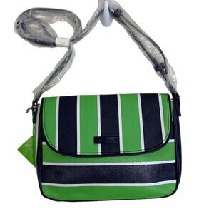 NWT Vera Bradley Flap Crossbody Lucky Stripe Shoulder Strap Handbag